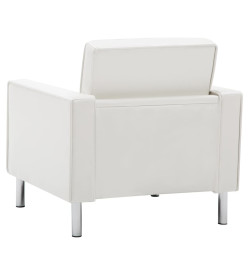 Fauteuil Blanc Similicuir