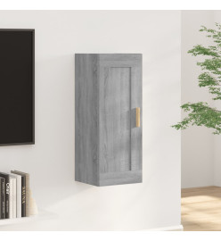 Armoire murale Sonoma gris 35x34x90 cm Bois d'ingénierie