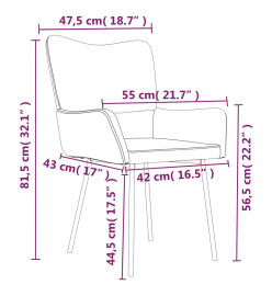 Chaises à manger lot de 2 Rouge bordeaux Velours