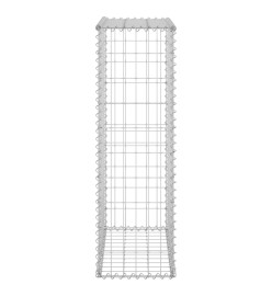 Mur en gabion avec couvercles Acier galvanisé 60x30x100 cm