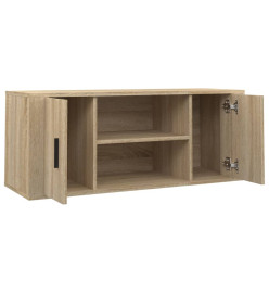 Meuble TV Chêne sonoma 100x35x40 cm Bois d'ingénierie