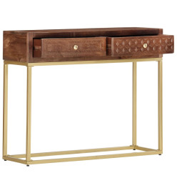 Table console 90 x 30 x 75 cm Bois de manguier massif