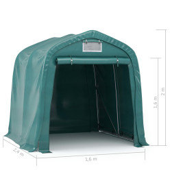Tente de garage PVC 1,6x2,4 m Vert