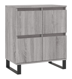 Buffets 3 pcs Sonoma gris Bois d'ingénierie