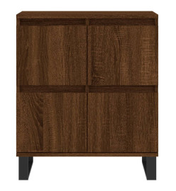 Buffets 2 pcs chêne marron bois d'ingénierie