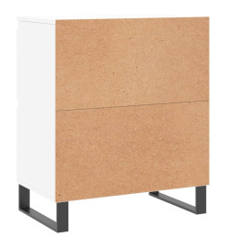 Buffets 2 pcs blanc bois d'ingénierie