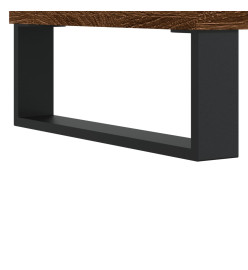 Buffet chêne marron 69,5x32,5x180 cm bois d'ingénierie