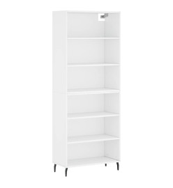Buffet blanc 69,5x32,5x180 cm bois d'ingénierie