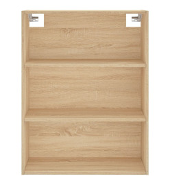 Buffet chêne sonoma 69,5x32,5x180 cm bois d'ingénierie