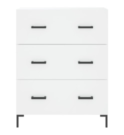 Buffet haut Blanc 69,5x34x180 cm Bois d'ingénierie