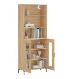 Buffet haut Chêne sonoma 69,5x34x180 cm Bois d'ingénierie