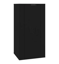 Ensemble de meubles TV 3 pcs Noir Bois d'ingénierie