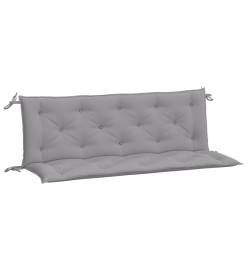 Coussins de banc de jardin 2 pcs gris 150x50x7 cm tissu Oxford