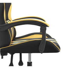 Chaise de jeu Noir et doré Similicuir