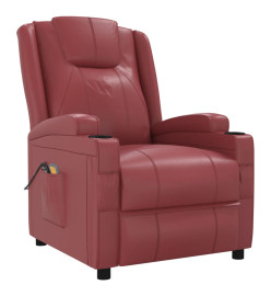 Fauteuil de massage Rouge bordeaux Similicuir