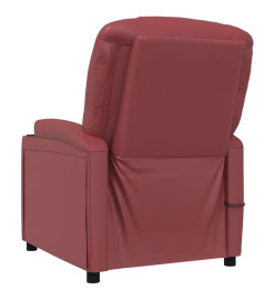 Fauteuil de massage Rouge bordeaux Similicuir