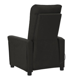 Fauteuil électrique de massage Noir Tissu