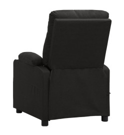 Fauteuil électrique de massage Noir Tissu