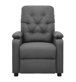 Fauteuil électrique de massage Gris clair Tissu