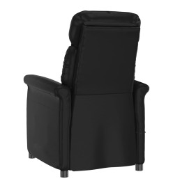 Fauteuil inclinable électrique Noir Similicuir