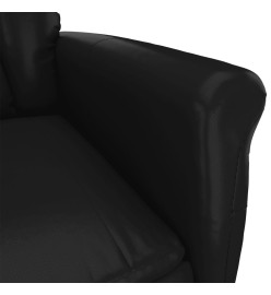 Fauteuil inclinable électrique Noir Similicuir