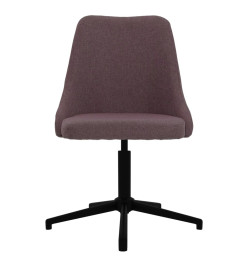 Chaise pivotante de bureau Marron Tissu