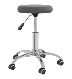 Tabouret de massage Velours Gris foncé