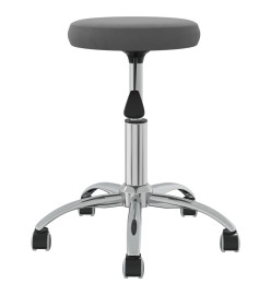 Tabouret de massage Velours Gris foncé