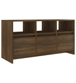 Meuble TV Chêne marron 102x37,5x52,5 cm Aggloméré