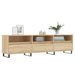 Meuble TV chêne sonoma 150x30x44,5 cm bois d'ingénierie