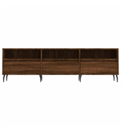 Meuble TV chêne marron 150x30x44,5 cm bois d'ingénierie