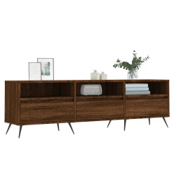 Meuble TV chêne marron 150x30x44,5 cm bois d'ingénierie