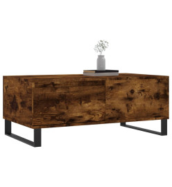 Table basse Chêne fumé 90x50x36,5 cm Bois d'ingénierie