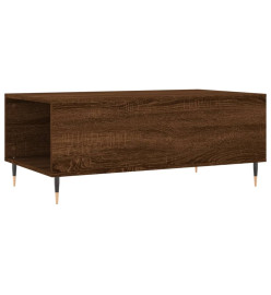 Table basse Chêne marron 90x50x36,5 cm Bois d'ingénierie