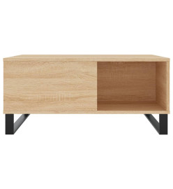 Table basse chêne sonoma 80x80x36,5 cm bois d'ingénierie