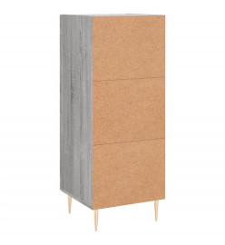 Buffet Sonoma gris 34,5x34x90 cm Bois d'ingénierie