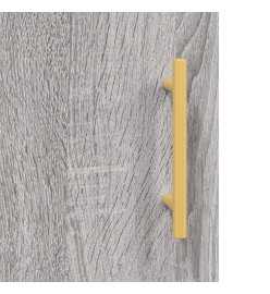 Buffet Sonoma gris 34,5x34x90 cm Bois d'ingénierie