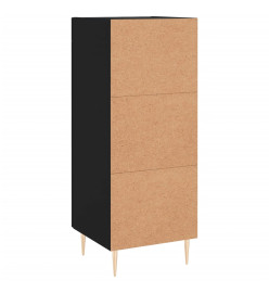 Buffet Noir 34,5x34x90 cm Bois d'ingénierie