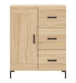 Buffet chêne sonoma 69,5x34x90 cm bois d'ingénierie