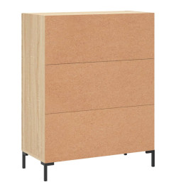Buffet chêne sonoma 69,5x34x90 cm bois d'ingénierie