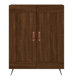 Buffet chêne marron 69,5x34x90 cm bois d'ingénierie