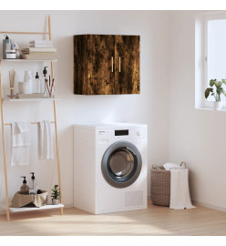Armoire murale chêne fumé 60x31x60 cm bois d'ingénierie