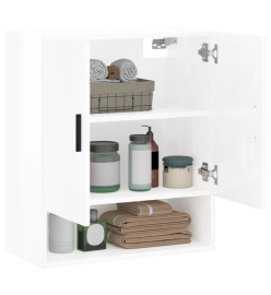 Armoire murale Blanc brillant 60x31x70 cm Bois d'ingénierie