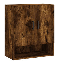 Armoire murale chêne fumé 60x31x70 cm bois d'ingénierie