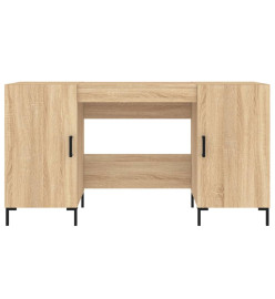 Bureau chêne sonoma 140x50x75 cm bois d'ingénierie