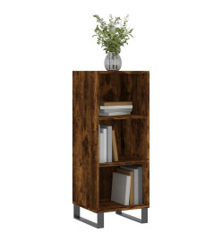 Buffet chêne fumé 34,5x32,5x90 cm bois d'ingénierie