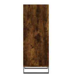 Buffet chêne fumé 34,5x32,5x90 cm bois d'ingénierie