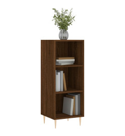 Buffet chêne marron 34,5x32,5x90 cm bois d'ingénierie