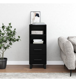 Buffet Noir 34,5x34x90 cm Bois d'ingénierie