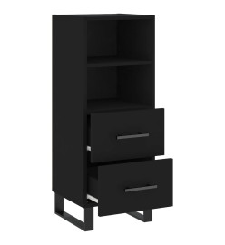 Buffet Noir 34,5x34x90 cm Bois d'ingénierie